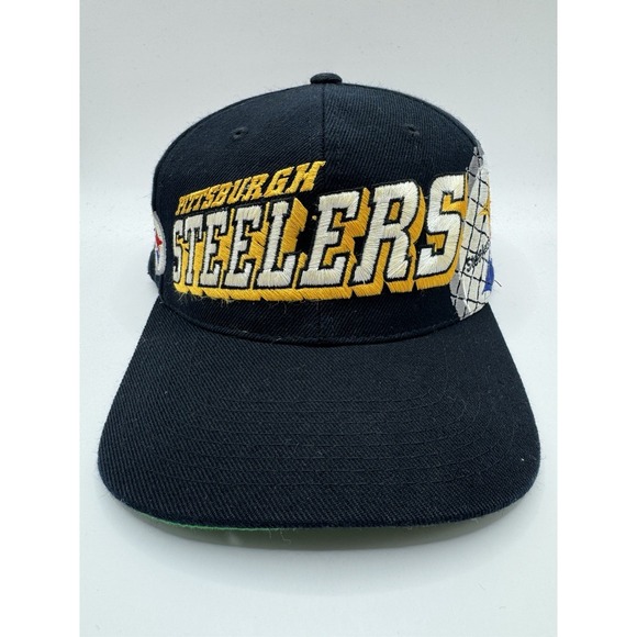 Sports Specialties Other - Vintage Steelers Snapback Hat Sports Specialties Grid Style NFL Pro